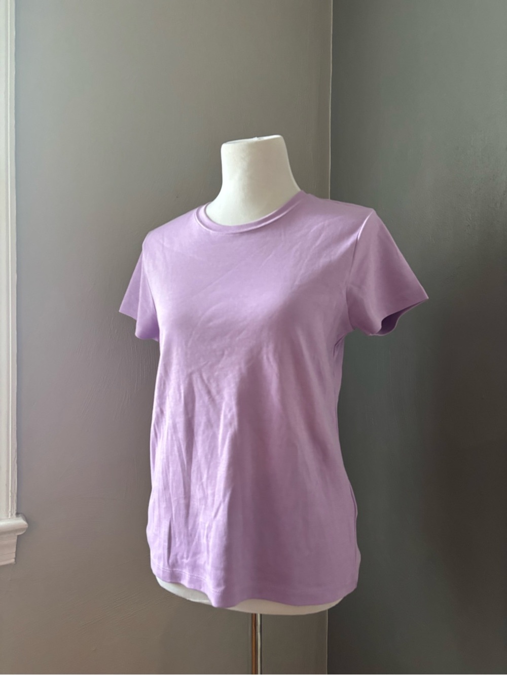 J. Crew Lavender Short-Sleeve Crewneck Tee